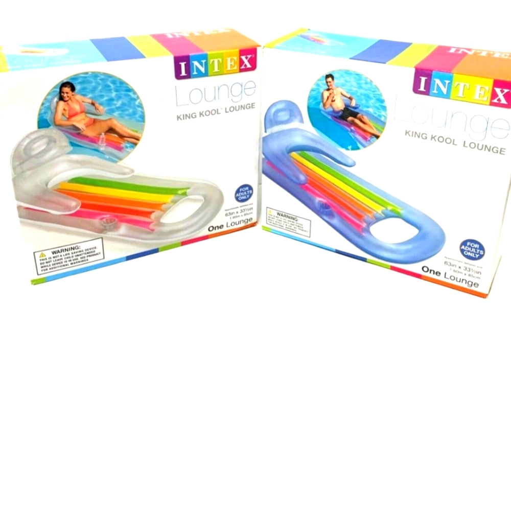 NEW 2 Intex King Kool Lounge Swimming Pool Inflatable